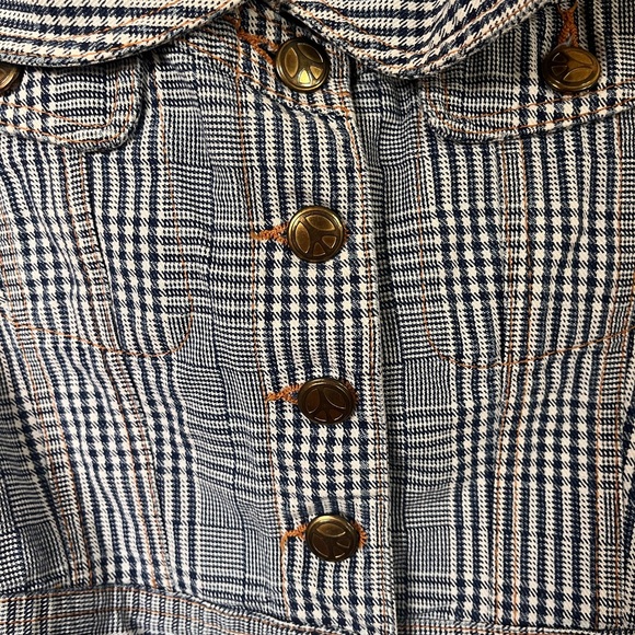 Moschino Jeans, 00’s crop denim plaid Jacket! - Picture 6 of 6